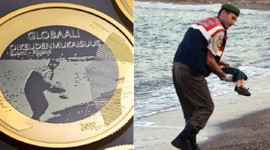 Finlandiya 5 euroya Aylan'ın fotoğrafını bastı