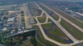 Atatürk Havalimanı'nın boş hali havadan görüntülendi
