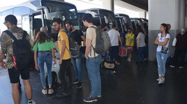Otobüs firmalarında bayram yoğunluğu