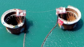 1915 Çanakkale Köprüsü Asya kule kesonu 24 saatte batırıldı