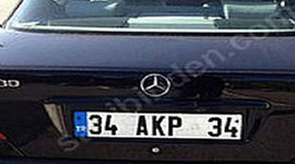 34 AKP 34 plakası satılık