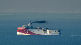 Oruç Reis, limandan ayrıldı