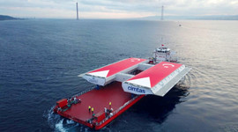 "Simgelerin Köprüsü"nün ilk tabliyesi Çanakkale'ye ulaştı