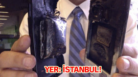 İstanbul'da Samsung Galaxy S4 böyle patladı!