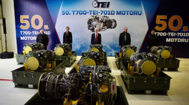 2000 beygirlik yerli helikopter motorunun 50'ncisi üretildi