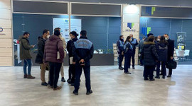 Mobilya fuarında zabıta teftişi tepki topladı