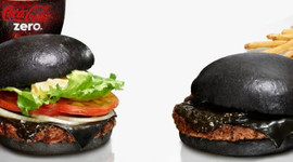 Siyah burgere siyah peynir