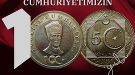 Cumhuriyet'in 100. yılına özel hatıra parası