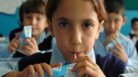Okul sütü bütçeye de protein oldu!