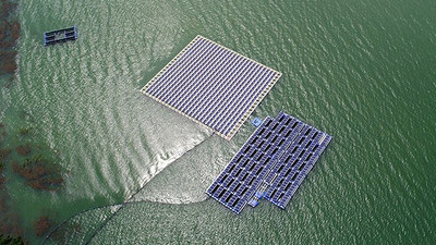 İşte Türkiye'nin ilk yüzer güneş santralı