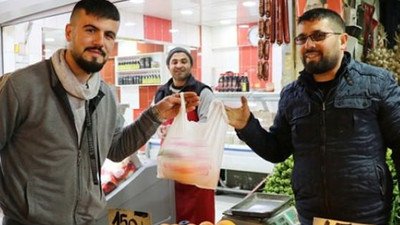 İlginç poşet kampanyası!