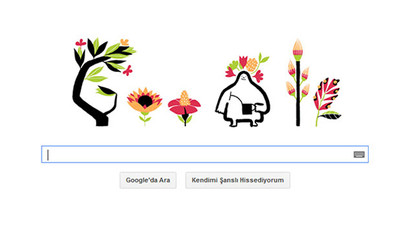 İlkbahar ekinoksu doodle oldu