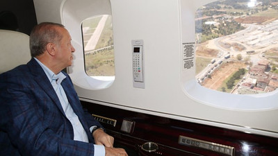 Cumhurbaşkanı Erdoğan İstanbul'daki hastane inşaatlarını havadan inceledi