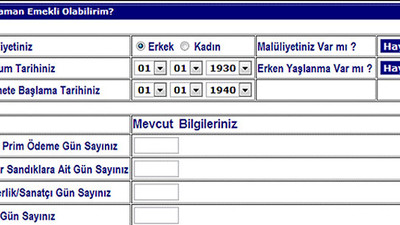 Ne Zaman Emekli Olurum Hesaplaması