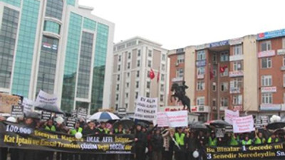 Esenyurt mağdurları eylem yaptı