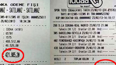 İki liraya 937 bin 24 TL kazandı!