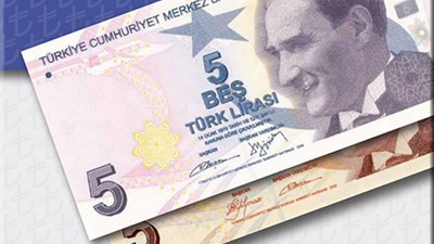 Mor 5 liralar bugün tedavüle çıktı
