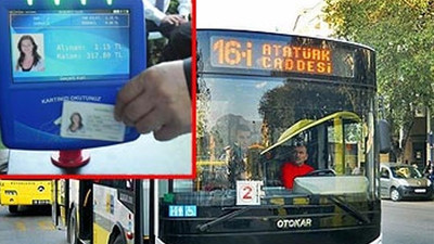 Halk otobüsünde kredi kartı dönemi