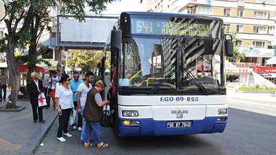Başkent'te toplu taşıma ücretlerine yüzde 6,3 zam
