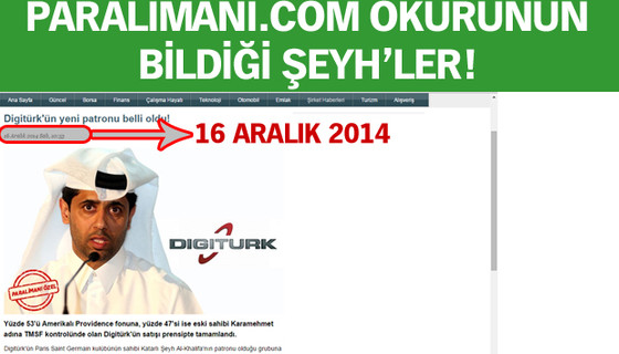 DİGİTÜRK KATARLILARIN OLUYOR!