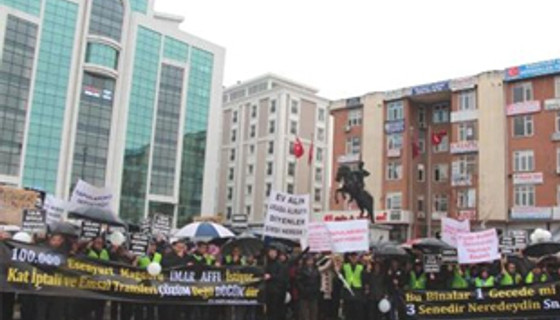 Esenyurt mağdurları eylem yaptı