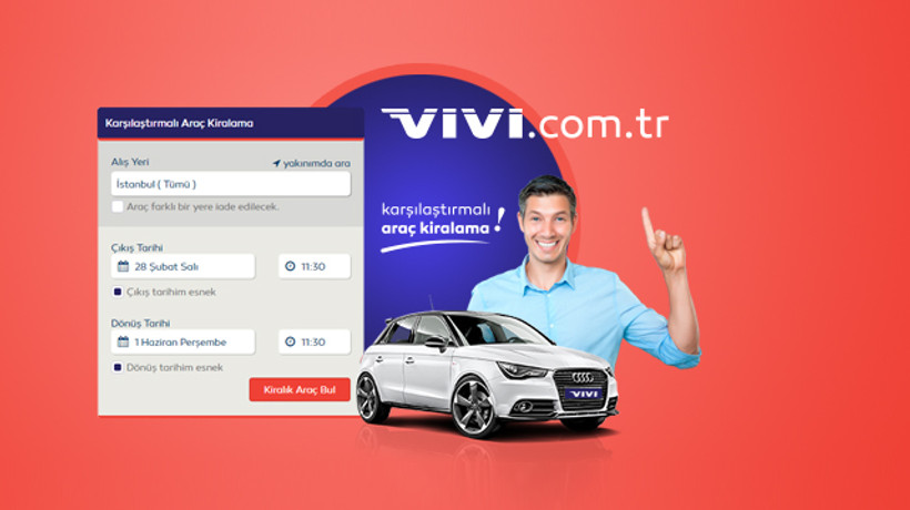 Karşılaştırmalı araç kiralama hizmeti Vivi’de