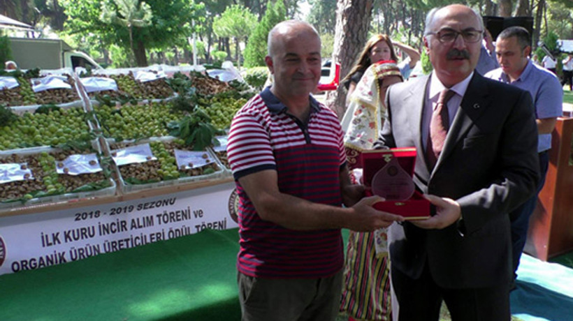 Organik kuru incirini Vali aldı