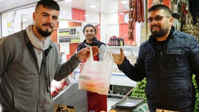 İlginç poşet kampanyası!