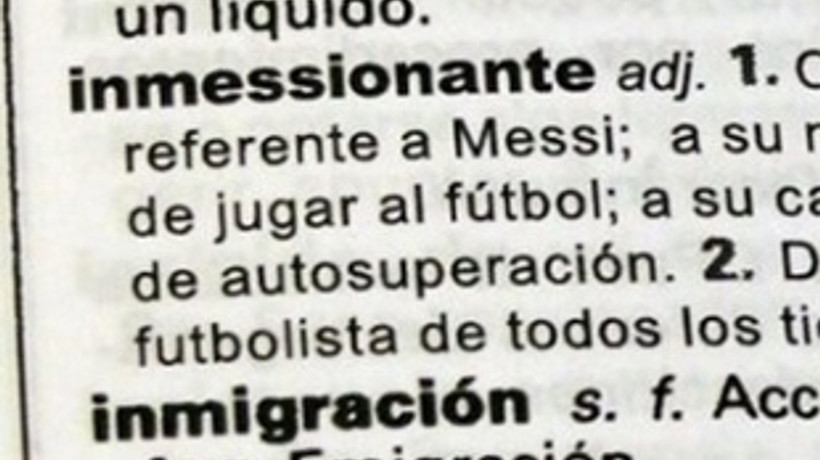 Messi sonunda 'literatüre' girdi!