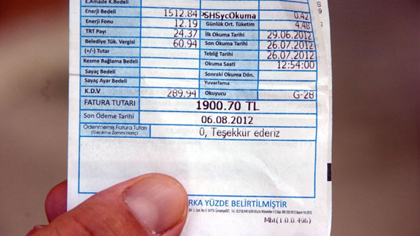 Elektrik faturası kayıplara karıştı!