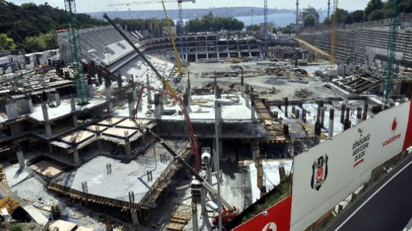 Vodafone Arena'nın inşaatı durduruldu...