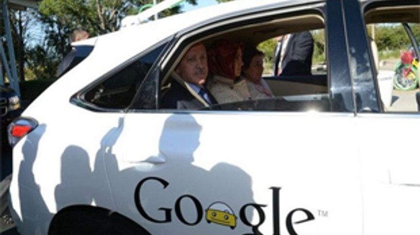 Erdoğan Google'ın şoförsüz aracını test etti