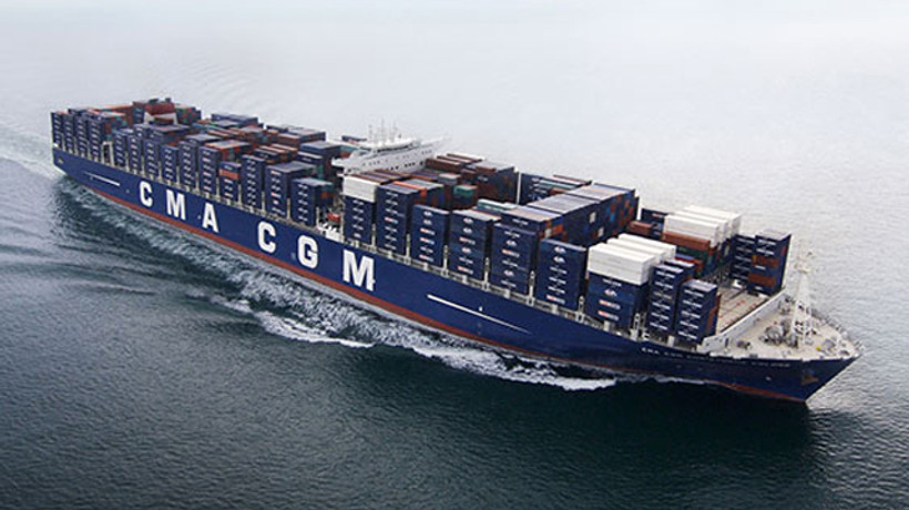 En büyük konteyner gemisi denize indirildi