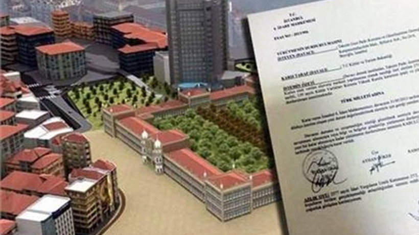 Topçu Kışlası'na mahkemeden durdurma