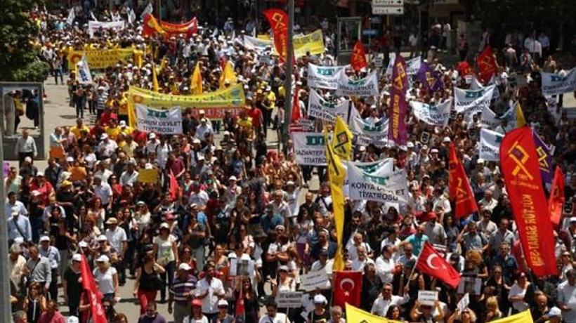 Sendikalar Taksim'e çıkamadı, dağıldı