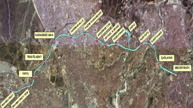 Mahmutbey-Sarıyer 45 dakikaya iniyor