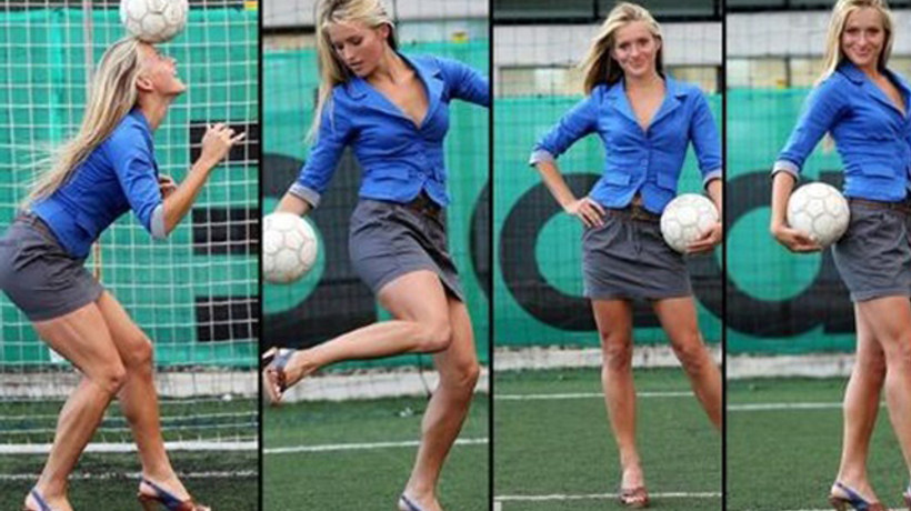 Yedek kulübesindeki dünya güzeli!